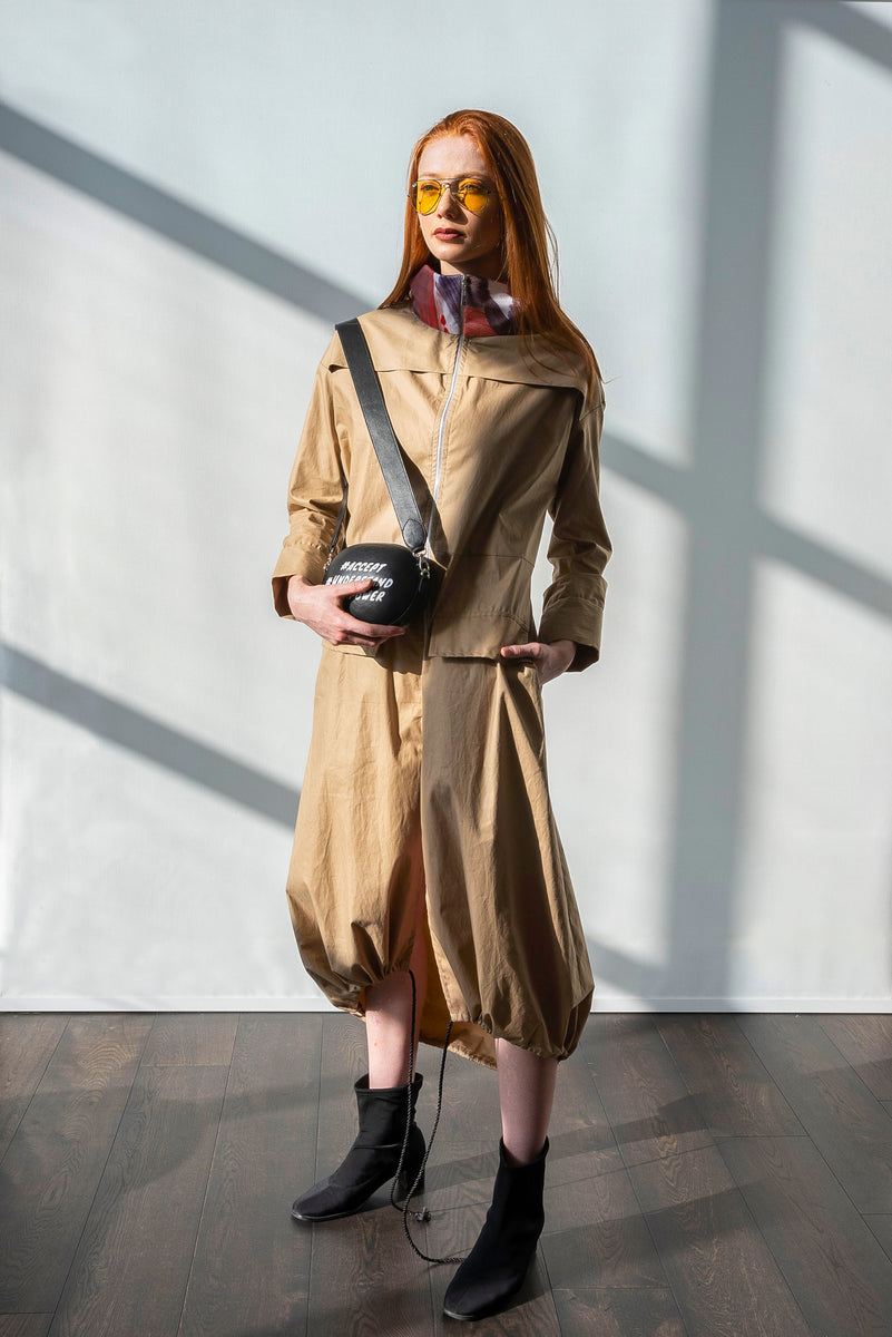 trench dress UK(S) glazed_cabinet_uk Inner Fabric Astrid Satin Lace Waist Material:No Rush