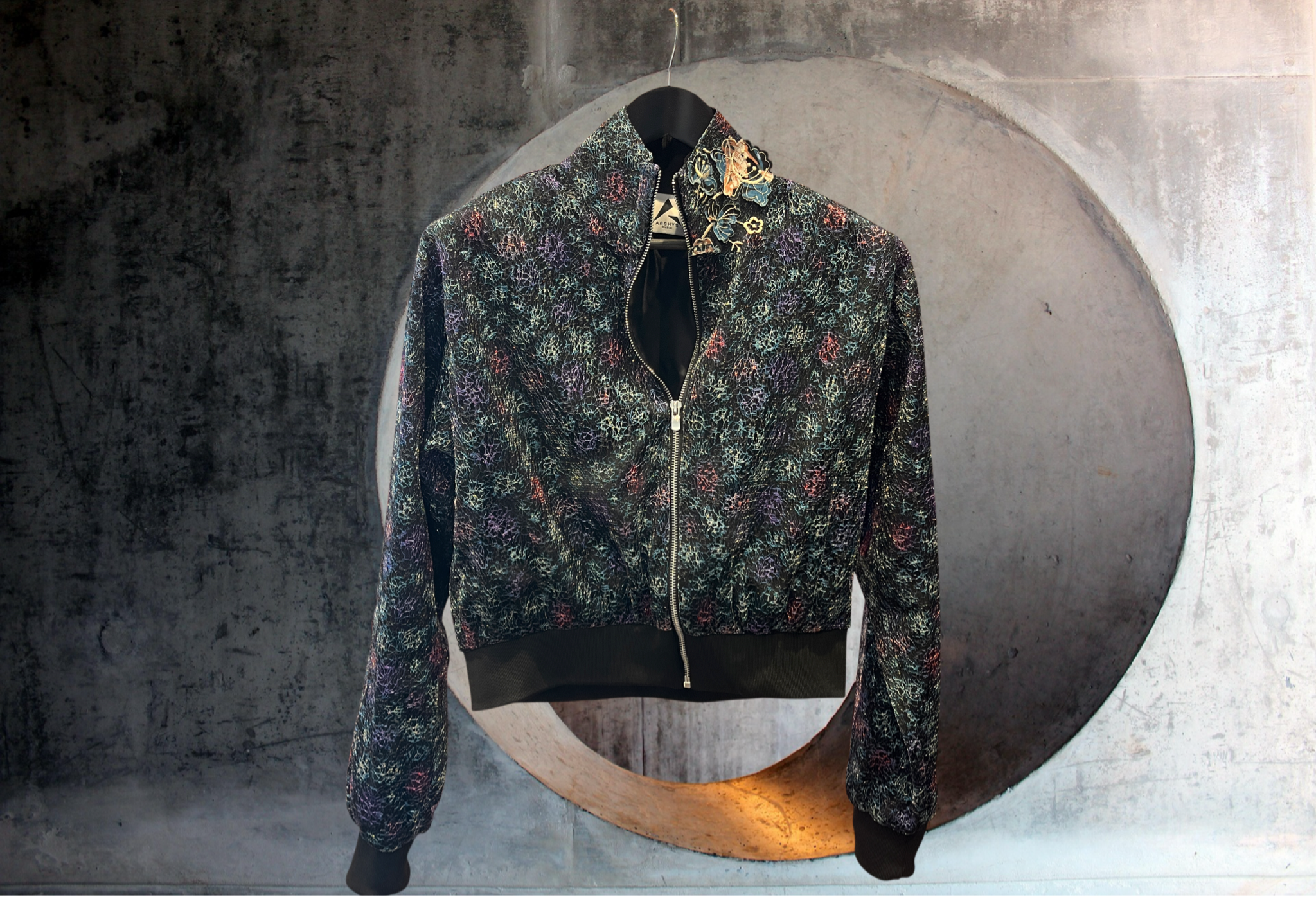 ARSHYS Mesh Bomber Jacket