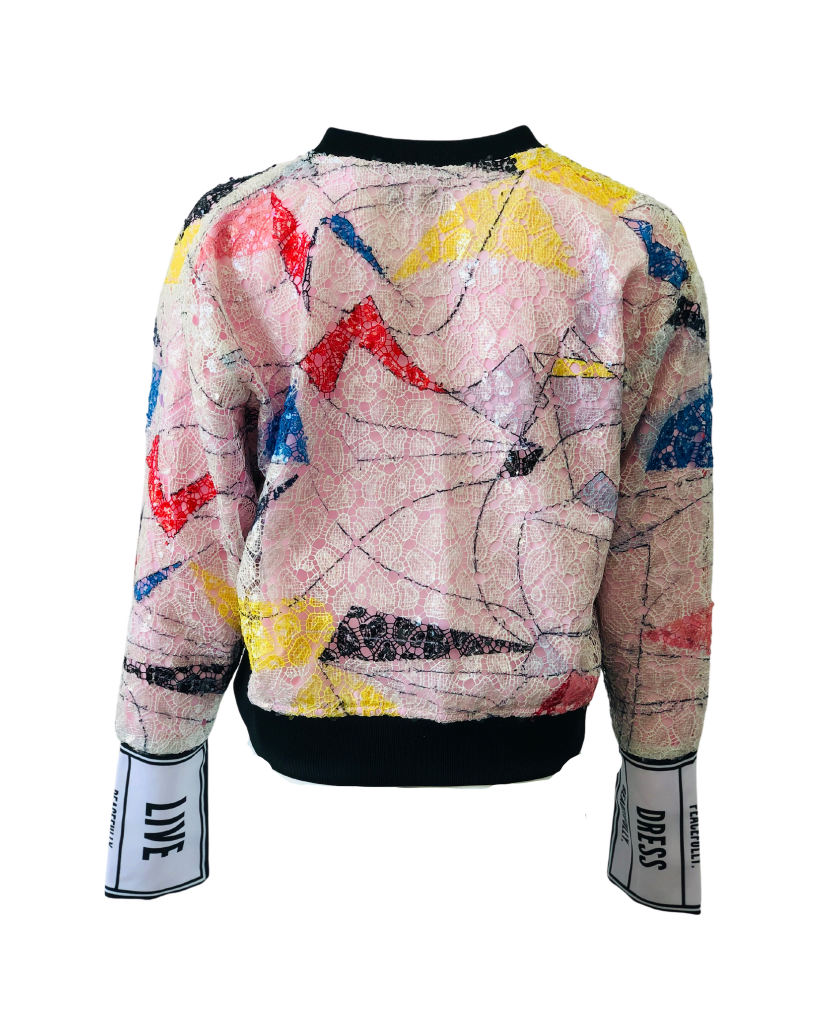 Pink Sequin Bomber Jacket