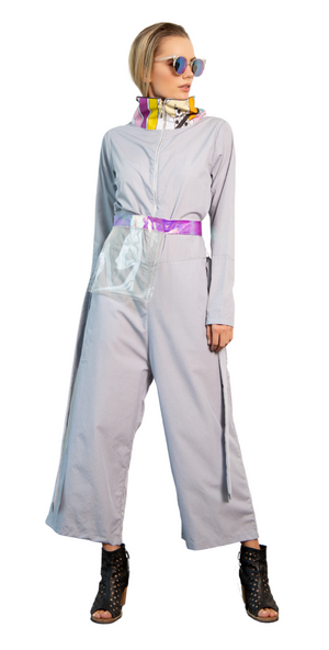 Funnel-neck Jumpsuit