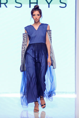Tulle Dress With Statement Sleeves
