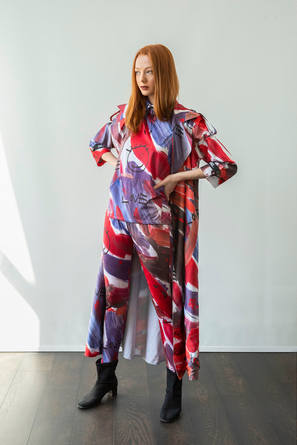 Arshys-Rosey jersey top and leggings set