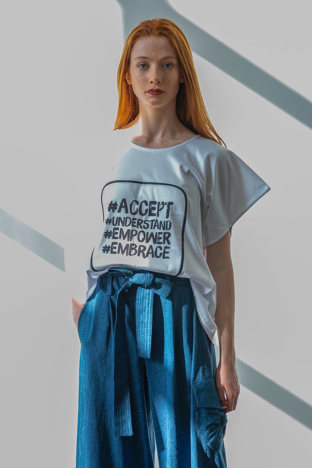 Arshys Square cotton jersey t-shirt