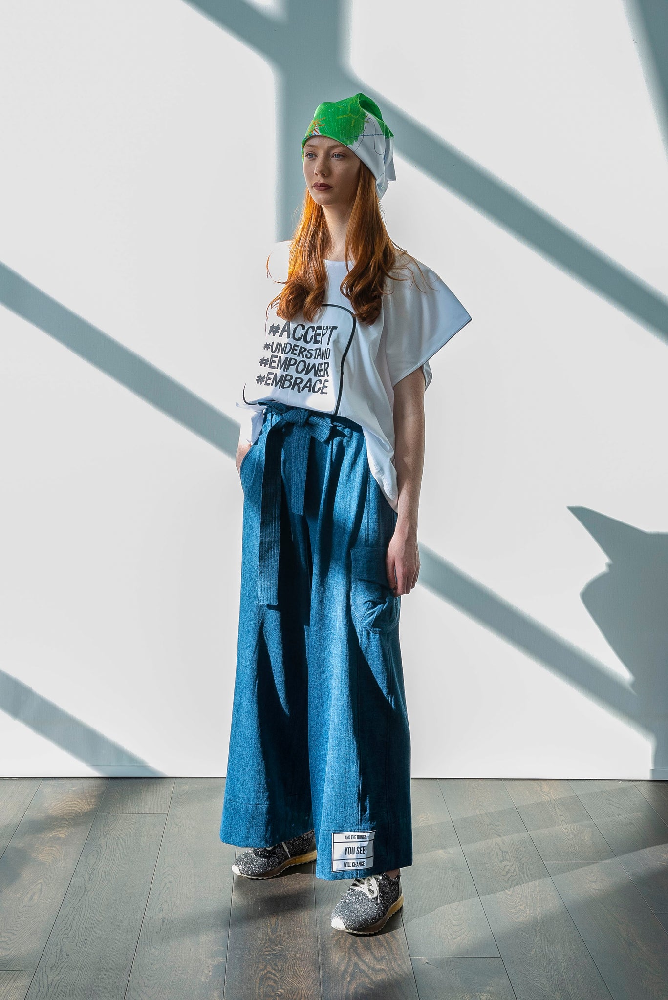 Arshys Square cotton jersey t-shirt