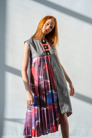 Arshys-Gustav pleated dress