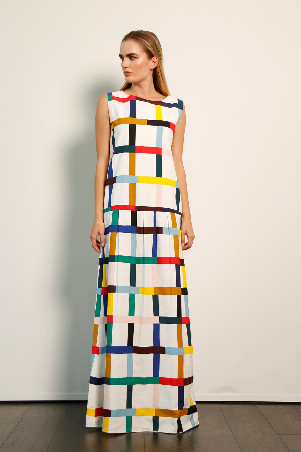 Mondrian Style Print Dress
