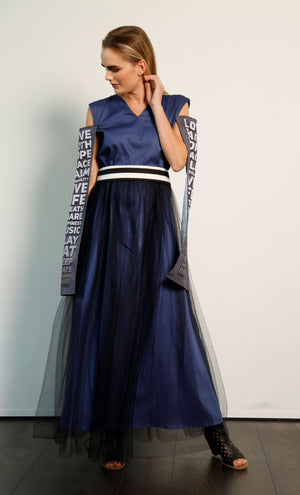 Tulle Dress With Statement Sleeves