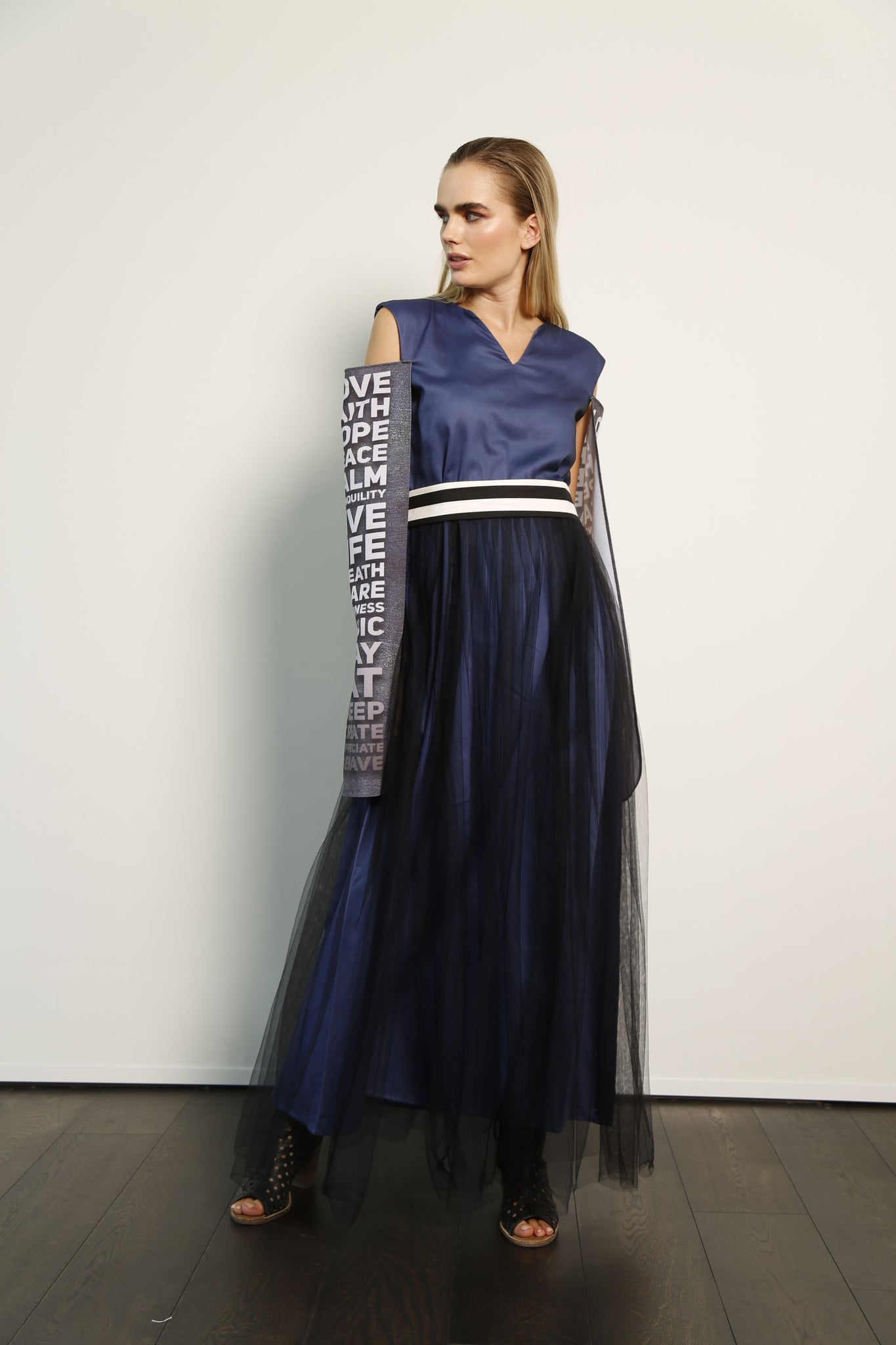 Tulle Dress With Statement Sleeves