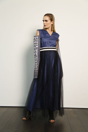 Tulle Dress With Statement Sleeves