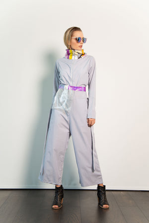 Funnel-neck Jumpsuit