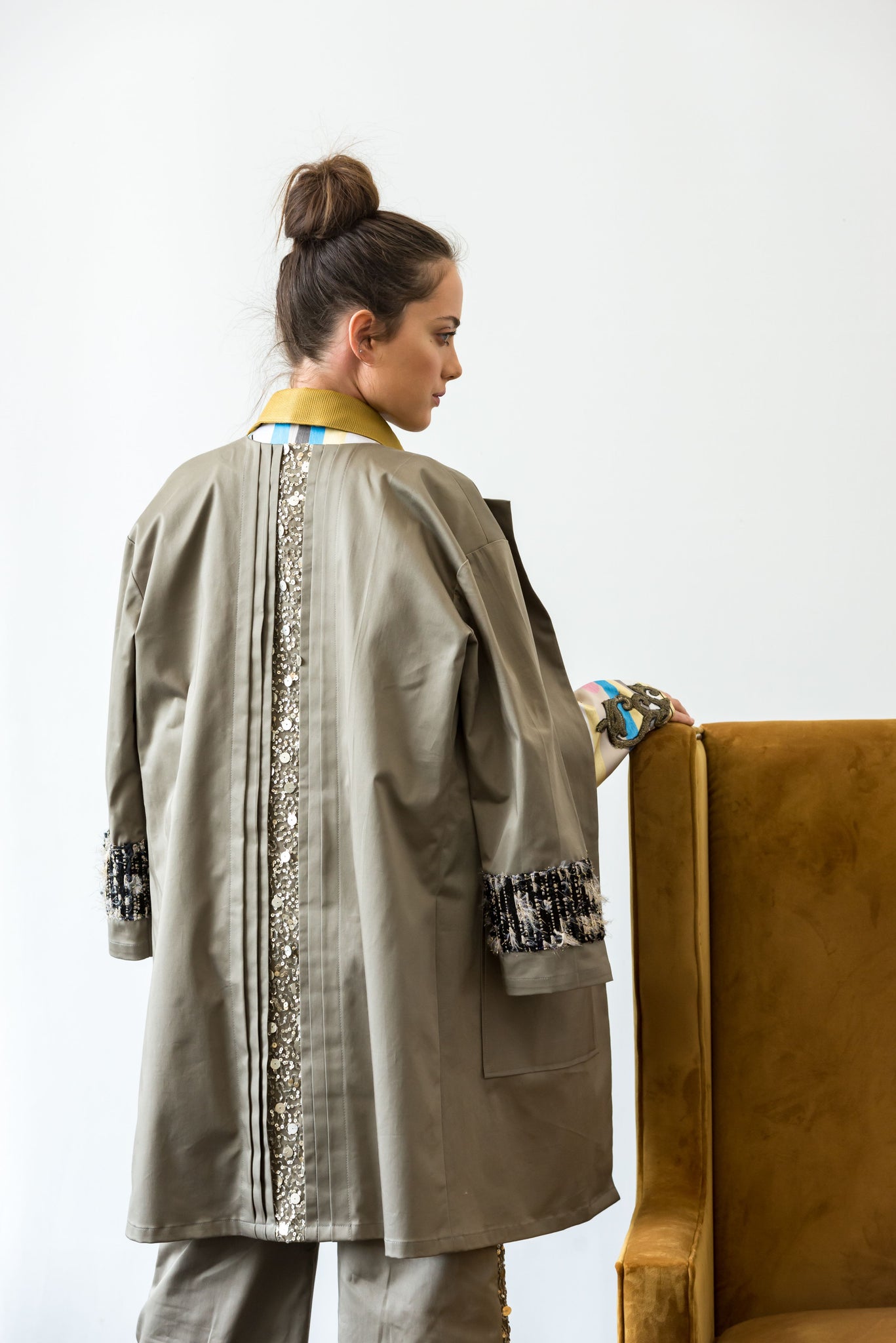 Starry sequin coat