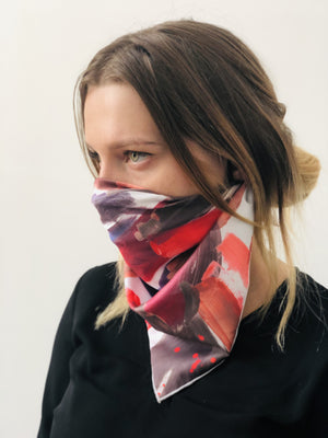 Arshys-Rosey Silk Scarf