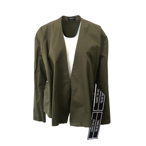 Arshys olive wrap-top