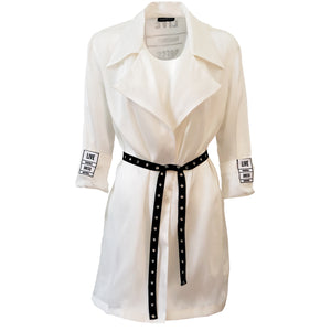 Sheer silk organza jacket