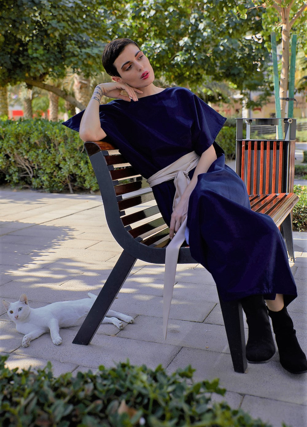 blue kaftan