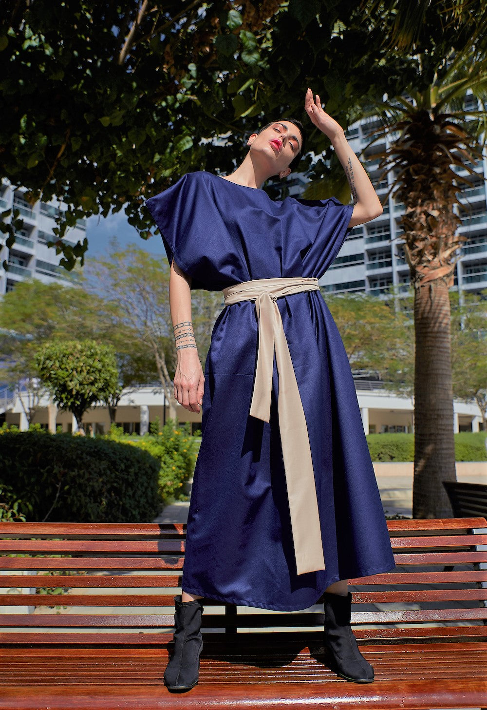 blue kaftan 