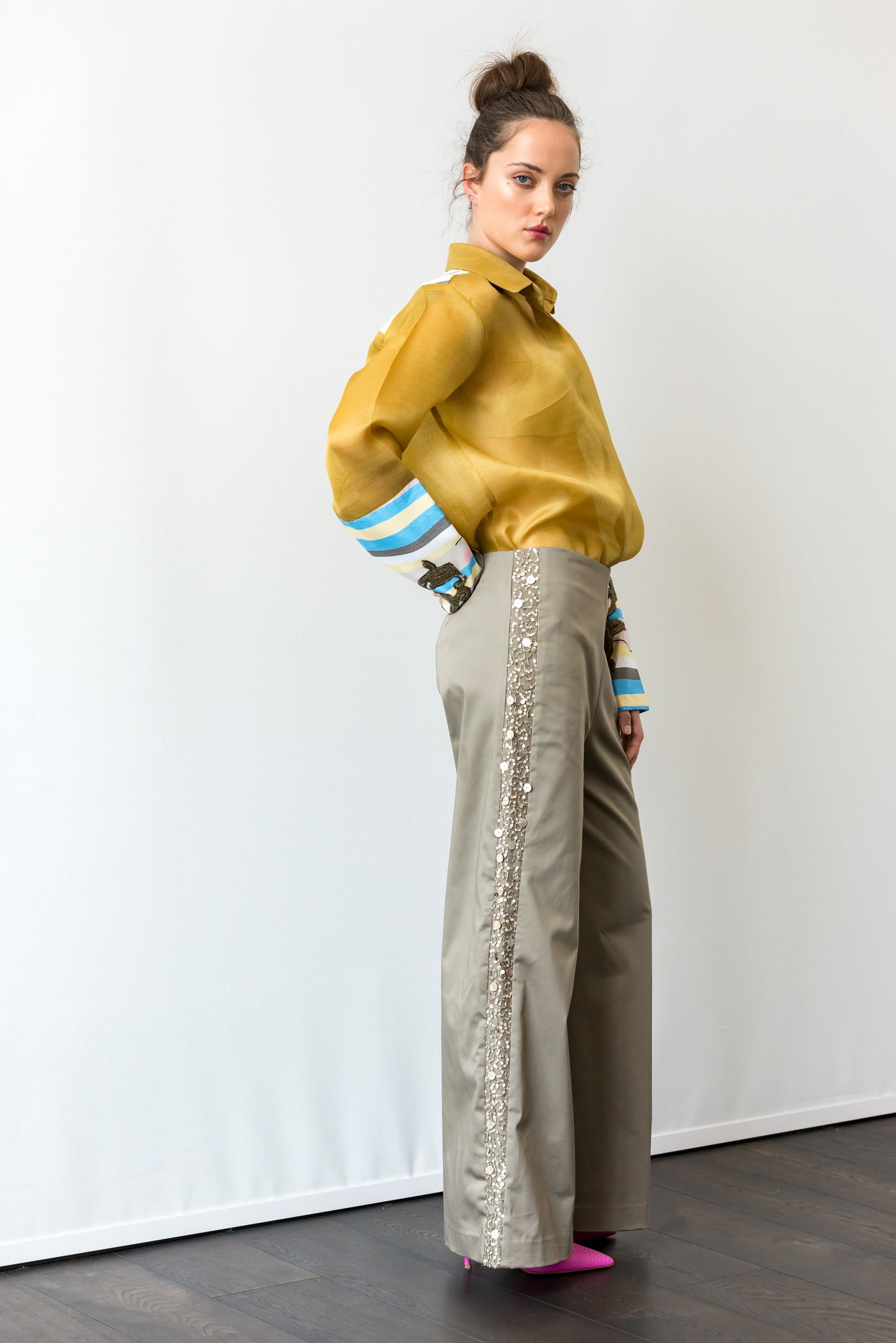 starry sequin pants